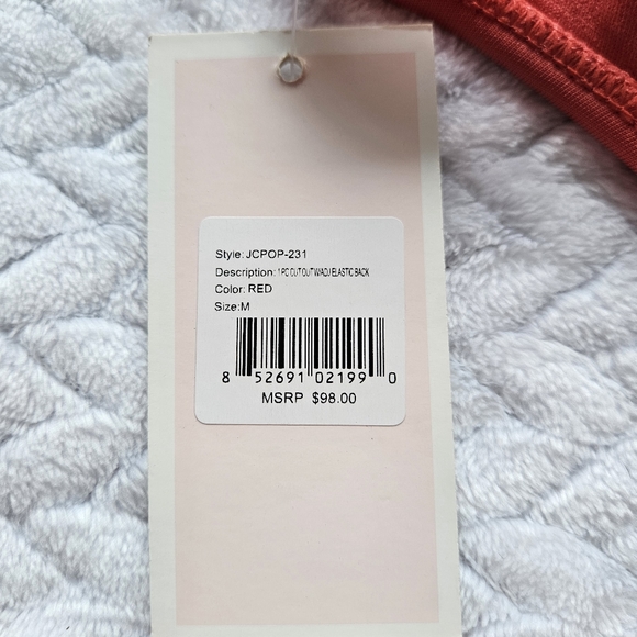 Juicy Couture One-Piece Cutout Bathing Suit Size Medium - Picture 11 of 14